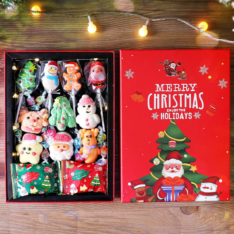 圣诞节礼物儿童女朋友闺蜜平安夜棒棒糖礼盒小朋友糖果零食大礼包