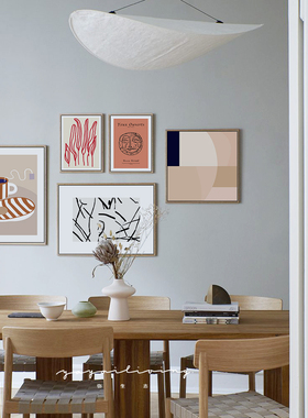 弥生志 北欧现代方块几何墙面装饰 客厅餐厅卧室玄关装饰画照片墙