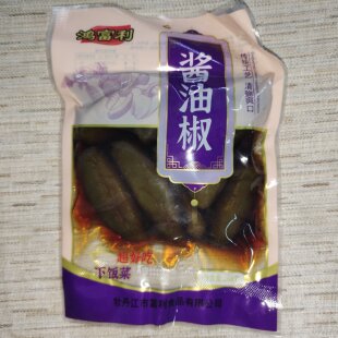 鸿富利大袋装酱菜老牌子咸菜酱油椒小咸菜酱菜268克/袋