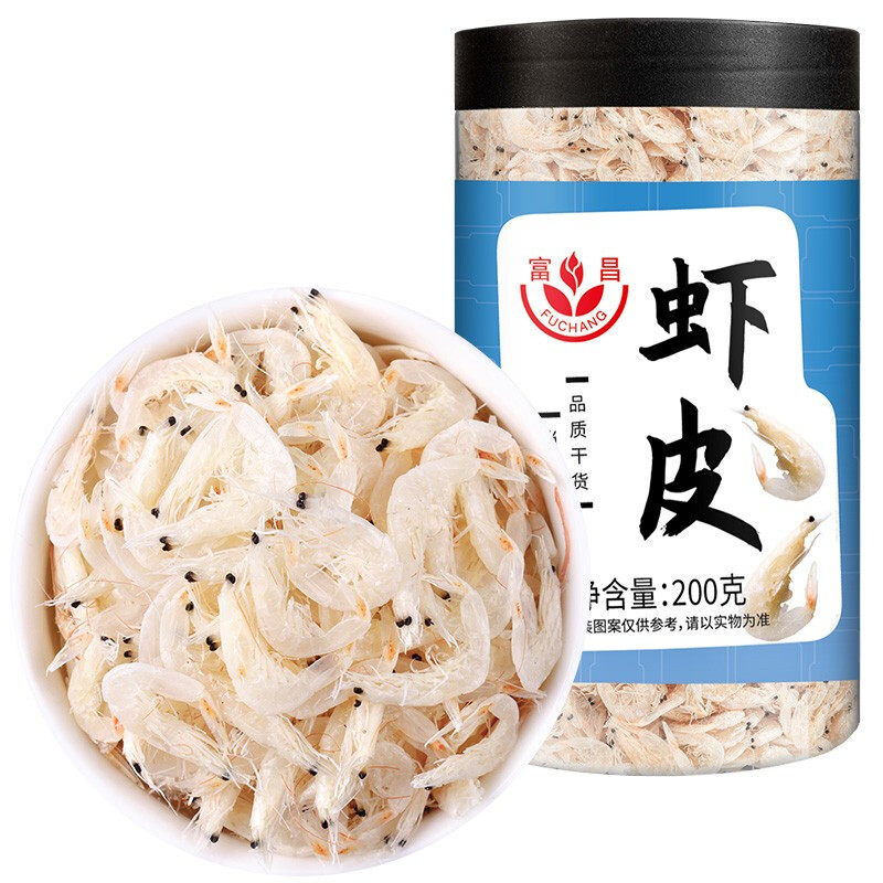富昌 虾皮200g 不熏不掺 小虾米淡晒海米干 干虾皮海产干货怎么看?