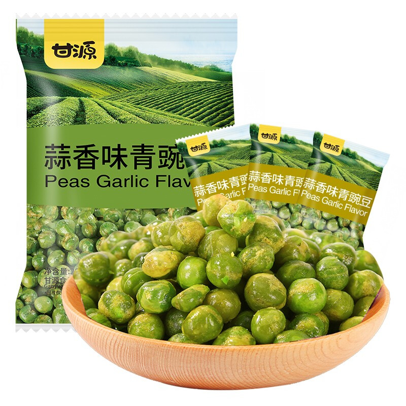 甘源牌 蒜香味青豆 坚果炒货  休闲零食豌豆粒 285g/袋