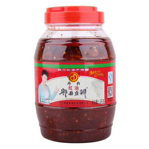 包邮丹丹 郫县红油豆瓣酱 辣椒酱 川菜 1.3kg 瓶装。