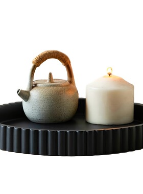 简约干泡茶盘茶具托盘木质方形家用酒店餐盘甜品装饰性茶盘