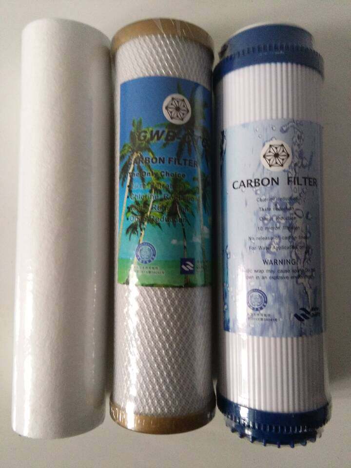 名悦 原装三道净水器原装过滤器 滤芯PP棉活性碳颗粒碳三级过滤