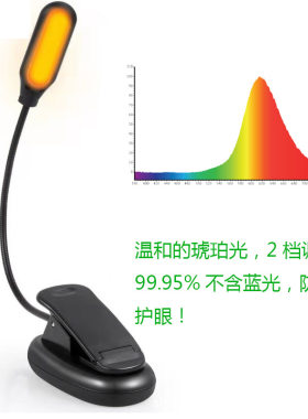 电子书灯琥珀光防蓝光不伤眼助睡