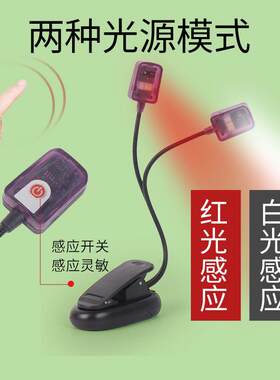 灯头挥手感应灯待时间长红光防蚊