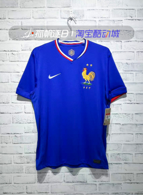Nike耐克男欧洲杯法国主场球迷版足球速干透气短袖T恤FJ1259-452