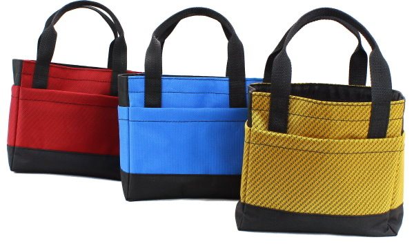 达磨工具包黑色配黄色边牛筋布材质结实耐用多口袋设计