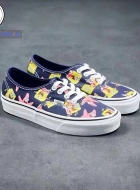 VANS  COMFYCUSH AUTHENTIC 海绵宝宝低帮休闲板鞋 VN0A3WM7YZ1