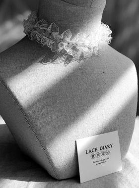 LS超仙蕾丝复古钻链项链杂志婚纱拍摄项链锁骨链颈链脖颈链女款