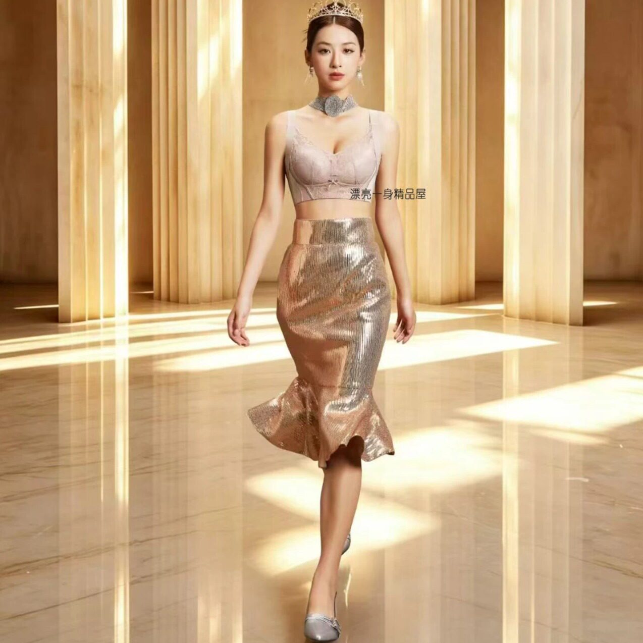 荔枝乳轻奢无钢托蕾丝文胸女U型杯中厚杯后扣聚拢调整型内衣