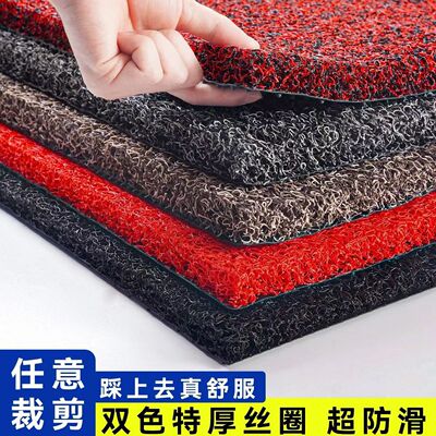 超厚防滑丝圈地垫耐磨易打理
