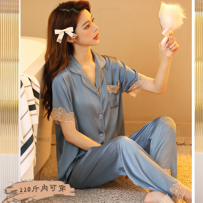 桑蚕丝睡衣女夏季新款真丝家居服