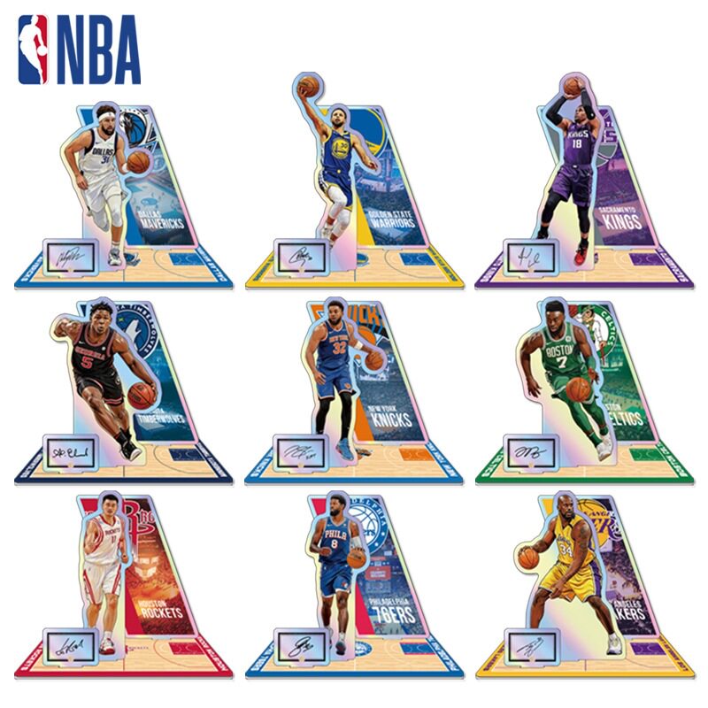 NBA球星周边同款彩虹膜立牌 詹姆斯双面高清周边桌面摆饰创意礼物图片
