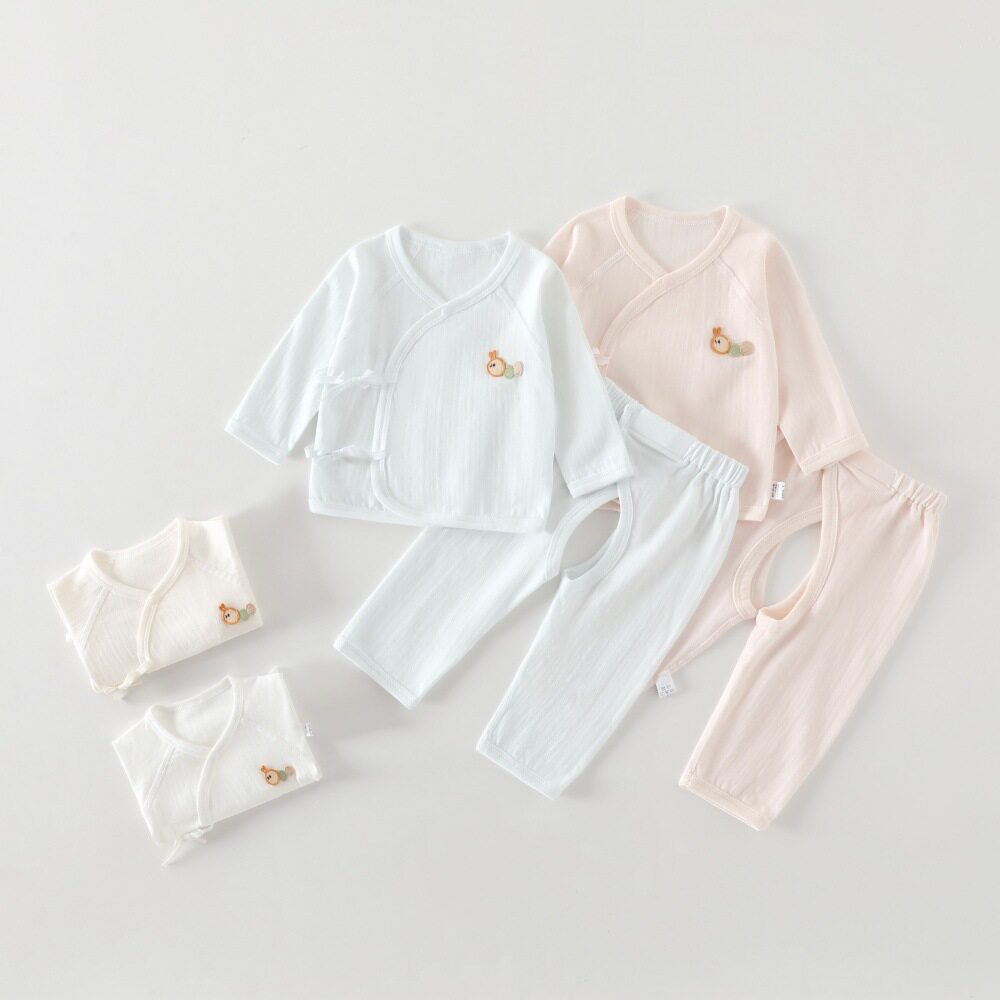 初生婴儿内衣套装夏季薄款精紧赛家居服套装