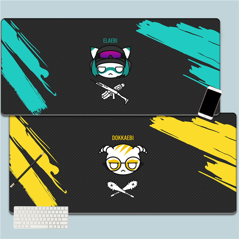 彩虹六号锁边游戏防滑定制滑鼠垫