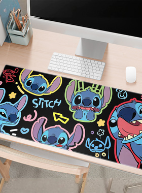卡通动漫史迪奇鼠标垫超大号史迪仔动漫游戏办公键盘书桌垫
