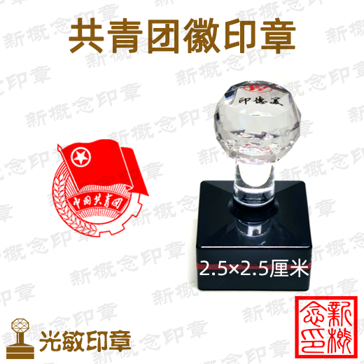 共青团印章 团徽纪念印章 4.2,2.5厘米