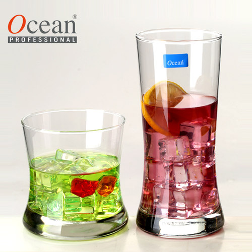Ocean玻璃餐厅威士忌杯创意收腰