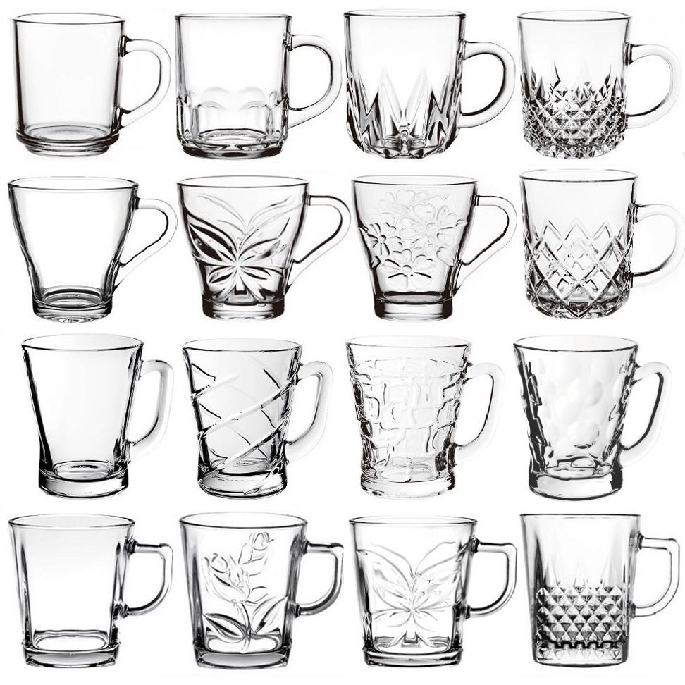 加厚耐热玻璃小把杯餐厅创意蝴碟玫瑰花纹英式下午茶杯果汁咖啡杯,餐饮具,玻璃杯,淘宝优惠券,粉丝福利购,淘宝优惠卷