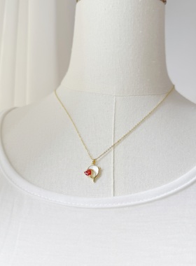 2025新款海豚项链海洋元素饰品钛钢首饰小众气质锆石镶嵌送礼