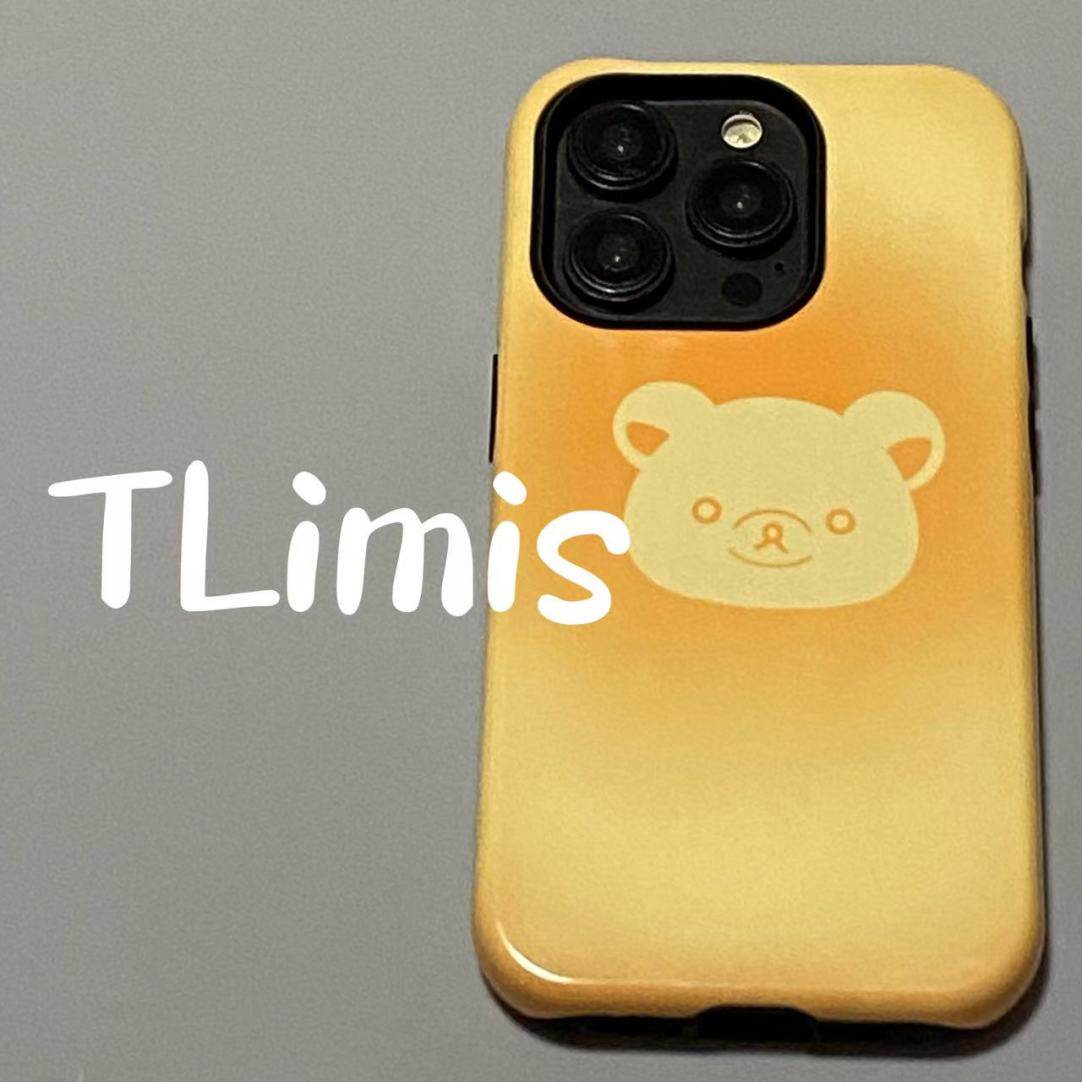 原创黄油染小熊适用iphone15苹果手机壳16pro防摔13promax12菲林二合一14Pro小米华为荣耀OPPOvivo11Xsmax78p