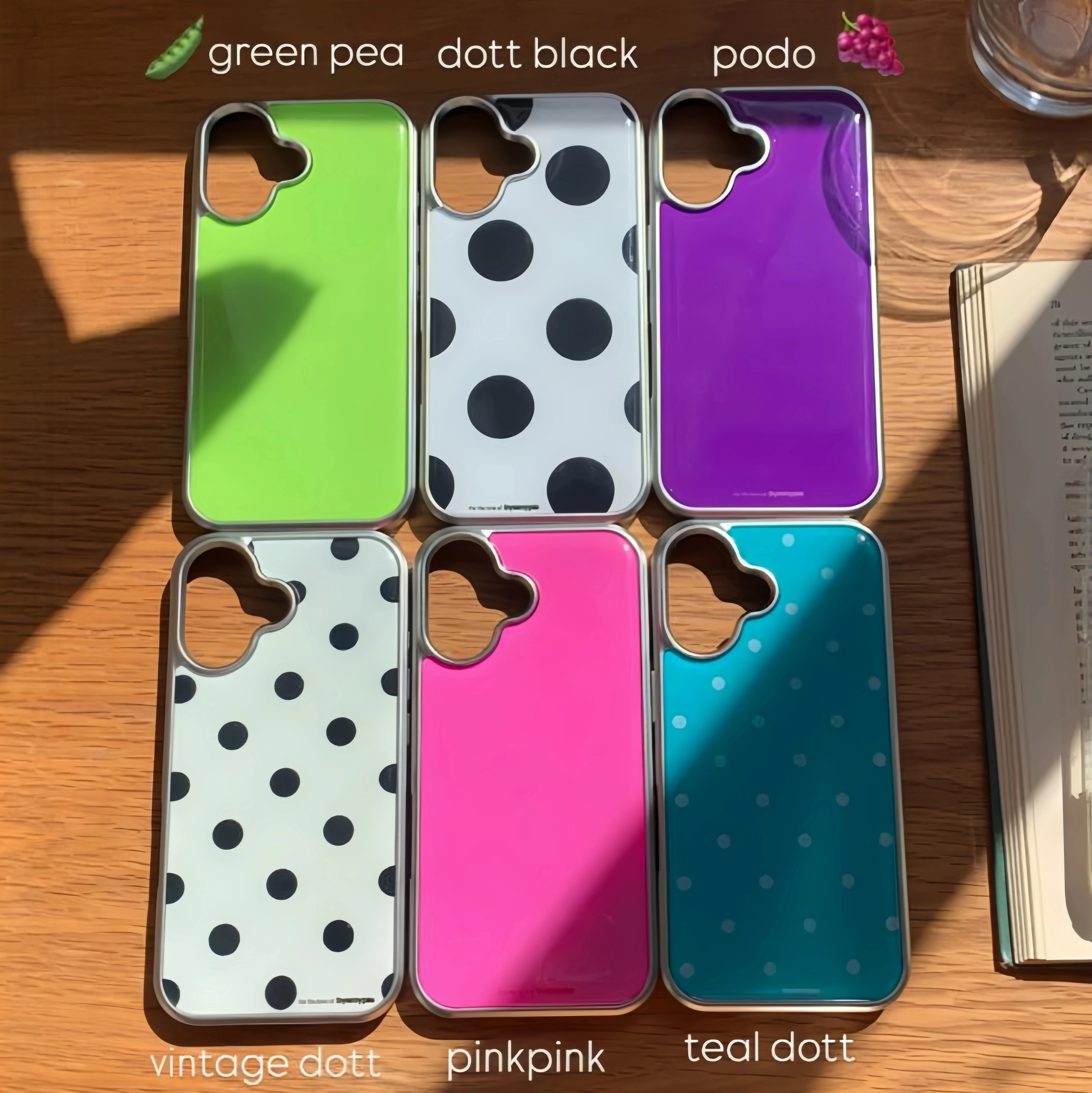 ins风简约电镀银边纯色波点滴胶适用于苹果17ProMax手机壳iPhone16Pro小众少女心15简约14小清新韩系纯色个性