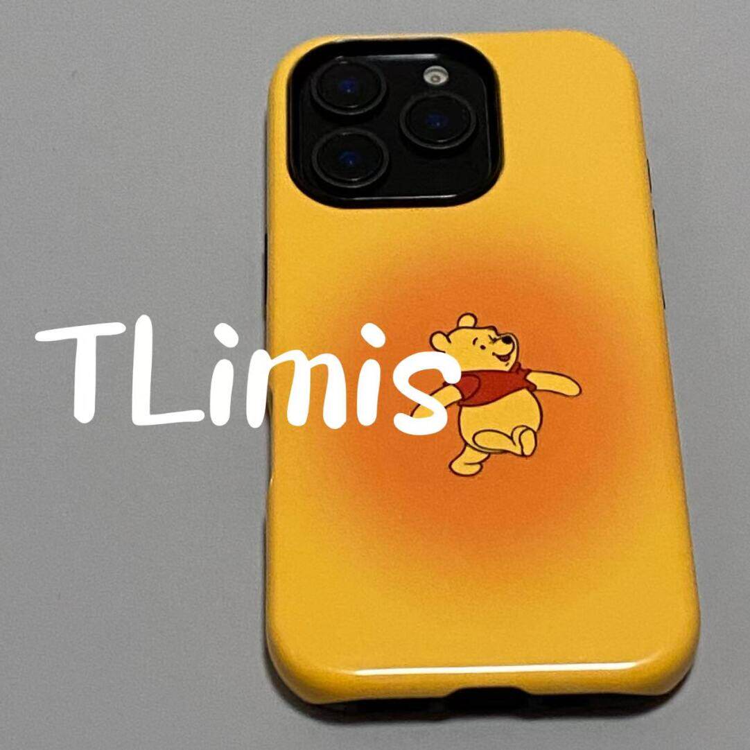 开心维尼熊可爱适用iphone15苹果手机壳16pro防摔13promax12菲林二合一14Pro小米华为荣耀OPPOvivo11Xsma防摔