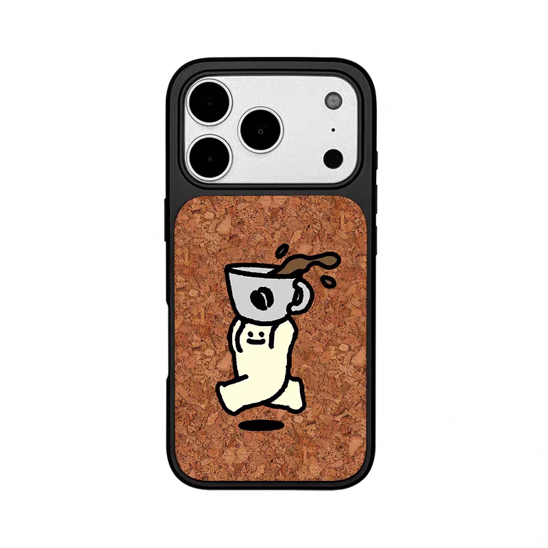 ins风复古咖啡执念电镀银黑边适用苹果iPhone17promax手机壳16pro小米15Pro保护套华为mate80P70三星S23软壳