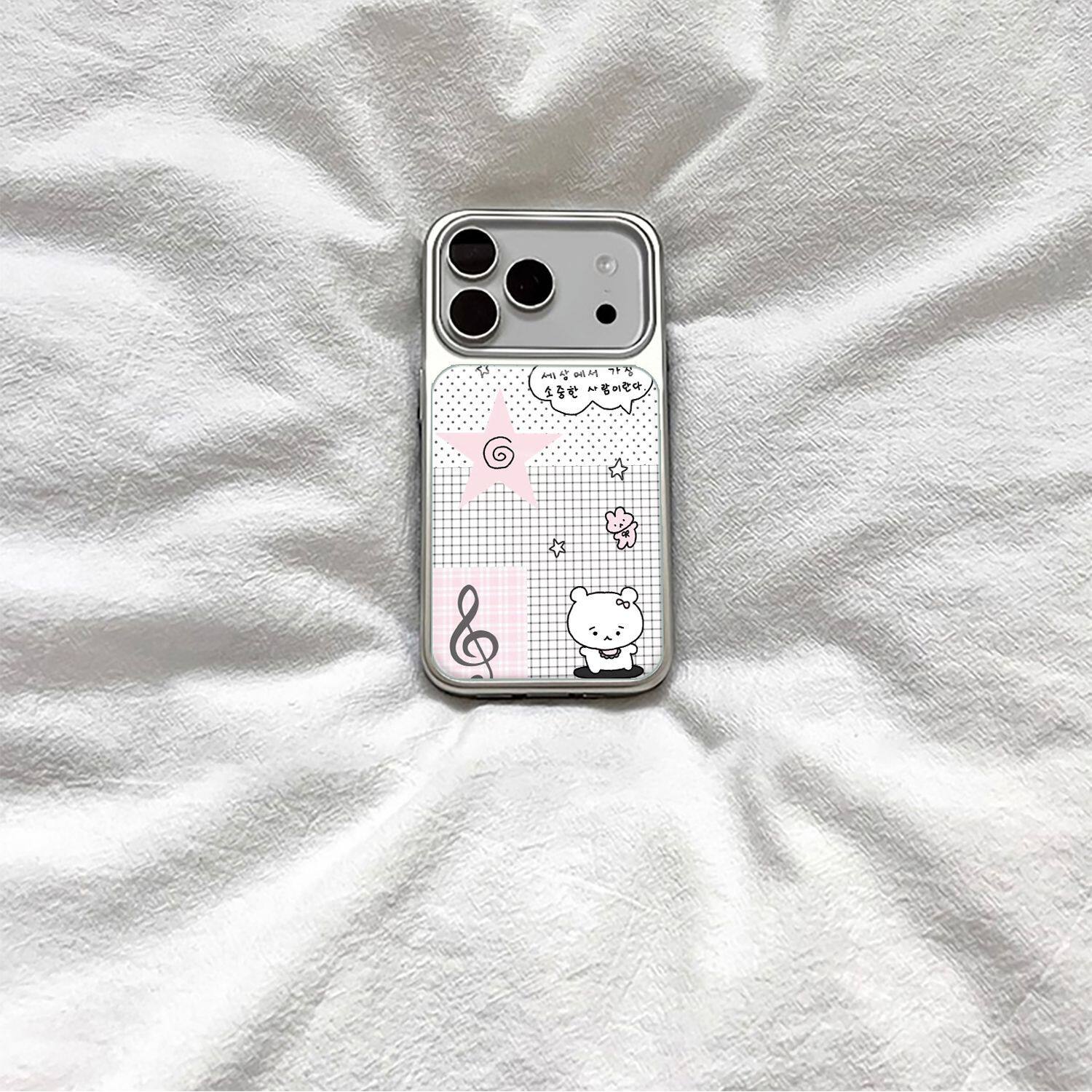 ins古早可爱个性小熊滴胶手机壳适用苹果iPhone17promax手机壳软边16防摔15原创小米141312/11华为mate60P780