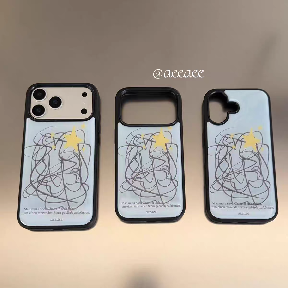 个性飞舞的星ins手机壳适用苹果iPhone17promax高级感华为p80保护16plus亮面15pro14防摔mate70简约13小米