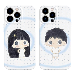 适用iPhone17promax苹果16手机壳15情侣14简约13可爱12华为mate70荣耀Pura80小米vivox200一加opporeno软nova