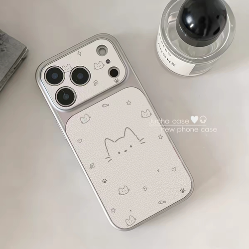 ins线条乐符猫咪秒变17大视窗适用苹果17promax手机壳iphone16pro小米1715plus华为opporeno14简约nova13vivo