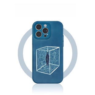 ins风孤独牢笼适用iphone15苹果手机壳16pro防摔17promax13菲林全包壳14Pro小米华为荣耀OPPOvivo11Xsma软壳