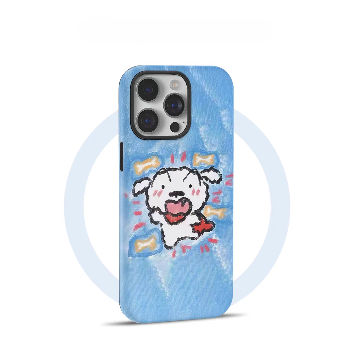 涂鸦小白 适用苹果华为小米OPPO手机壳原创iPhone16promax新款15可爱超火14卡通情侣13蜡笔小新12手机壳防摔