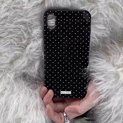 简约黑小波点适用iphone15苹果手机壳16pro防摔13promax12菲林二合一14Pro小米华为荣耀OPPOvivo11Xsma防摔