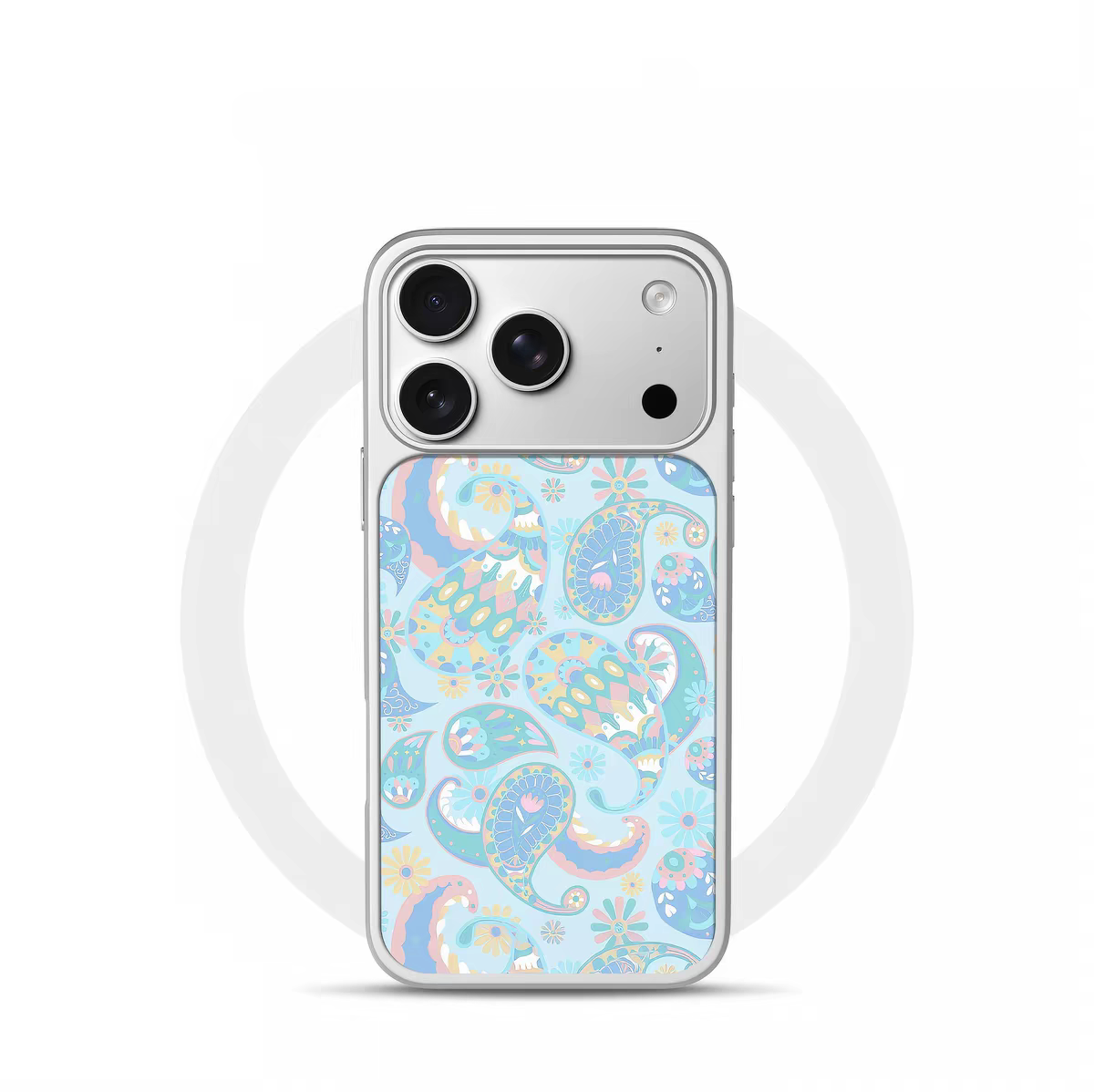 ins风马卡龙腰果花电镀银黑边适用苹果iPhone17promax手机壳16pro小米15Pro保护套华为mate80P70三星S23软壳