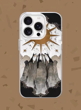 原创信仰中古艺术太阳神适用于iPhone15/16pro手机壳红米K70羽纱vivos19华为mete60pro小米15一加ACE3苹果14