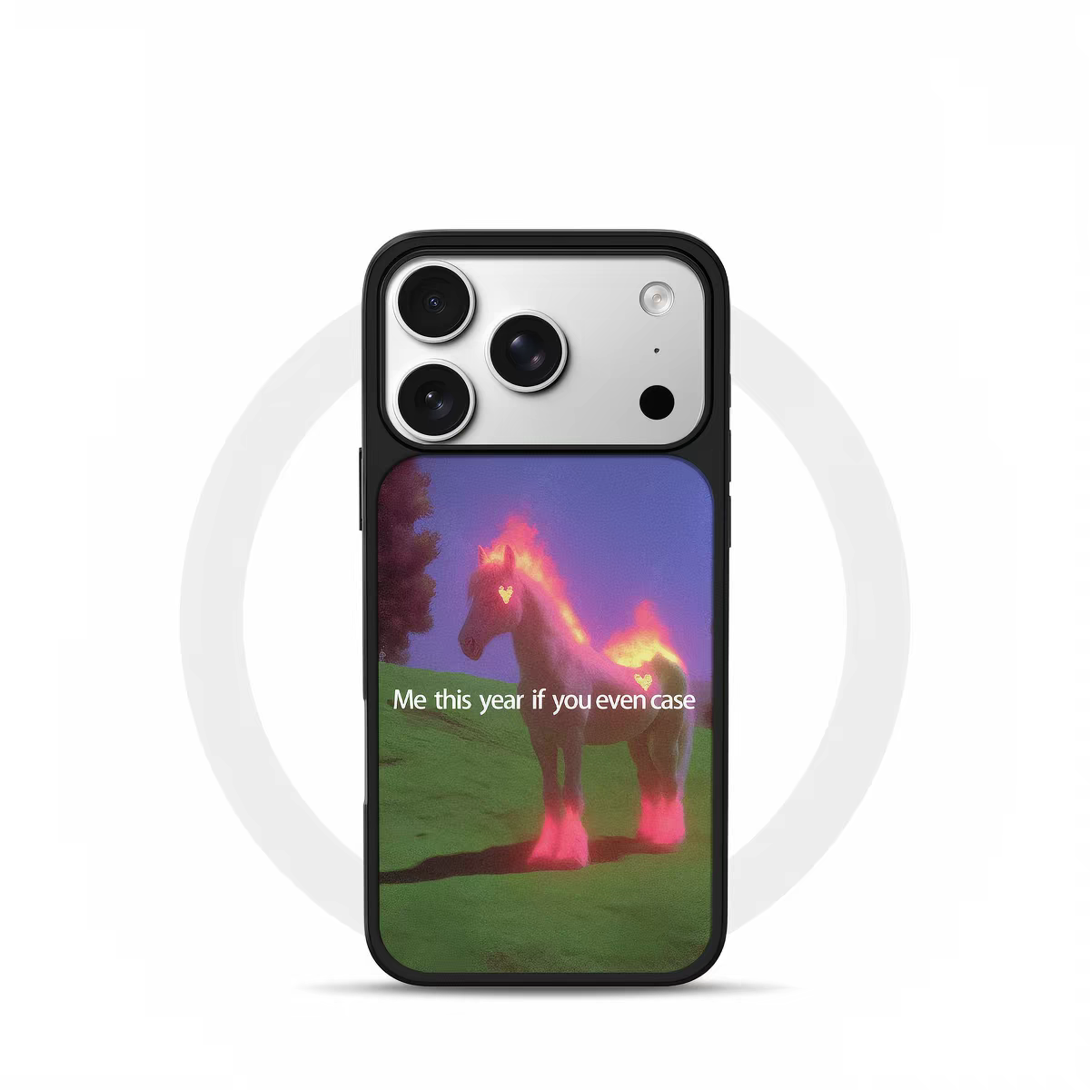 ins复古紫暮星火马电镀银黑边适用苹果iPhone17promax手机壳16pro小米15Pro保护套华为mate80P70三星S23软壳