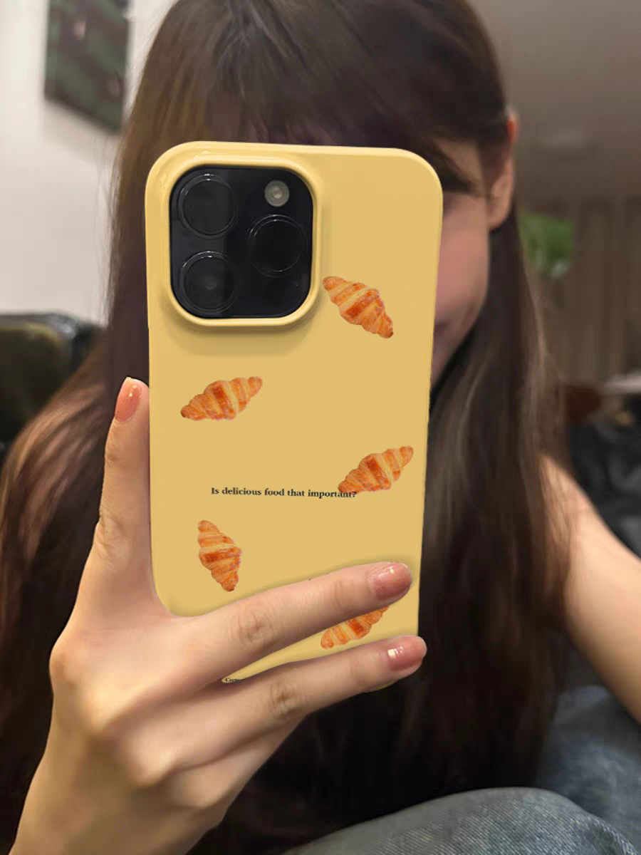 ins韩系面包适用于苹果15promax手机壳iPhone13菲林11高级感12华为mate60小米14plus小众不撞壳趣味韩系小众
