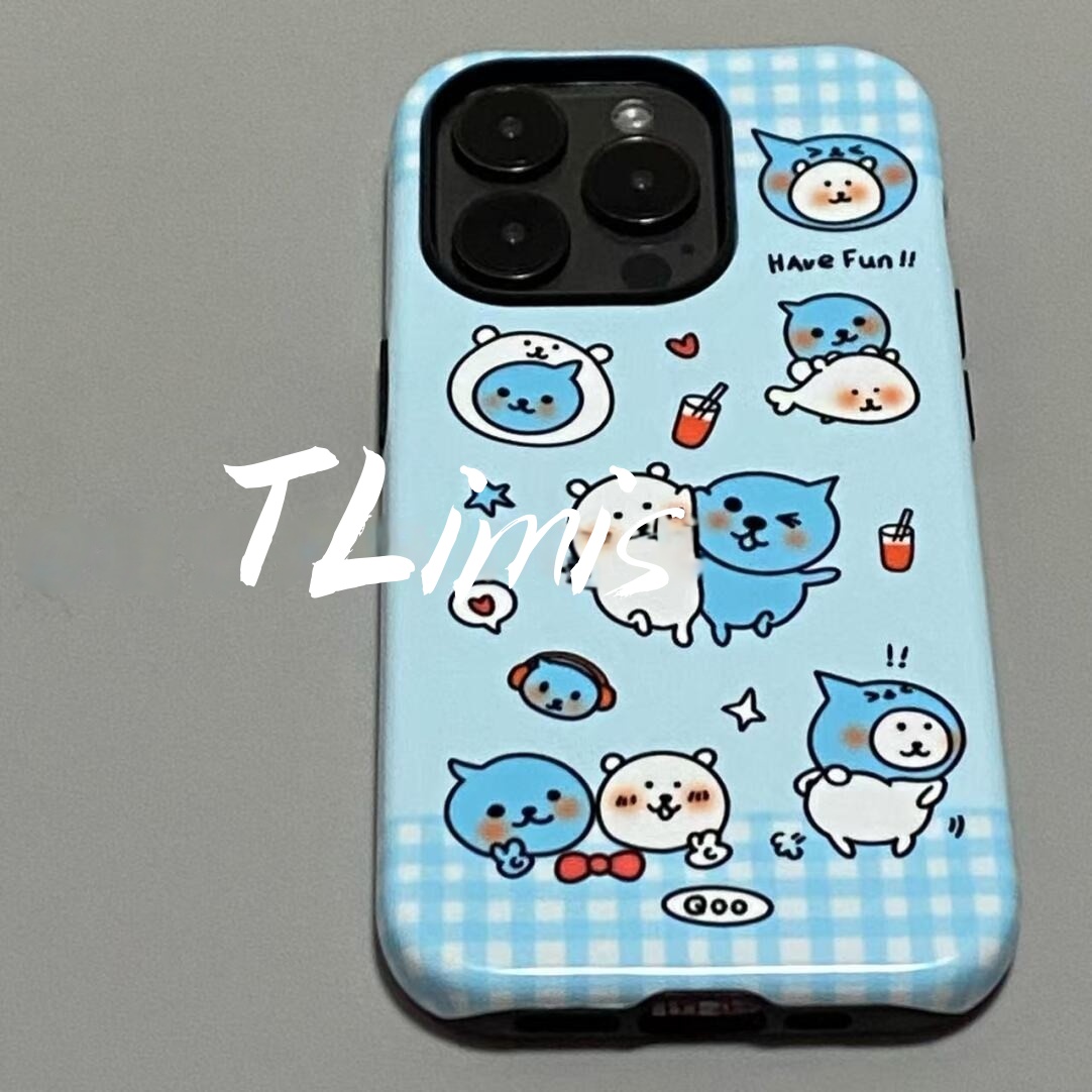 酷儿自嘲熊可爱适用iphone15苹果手机壳16pro防摔13promax12菲林二合一14Pro小米华为荣耀OPPOvivo11Xsma防摔
