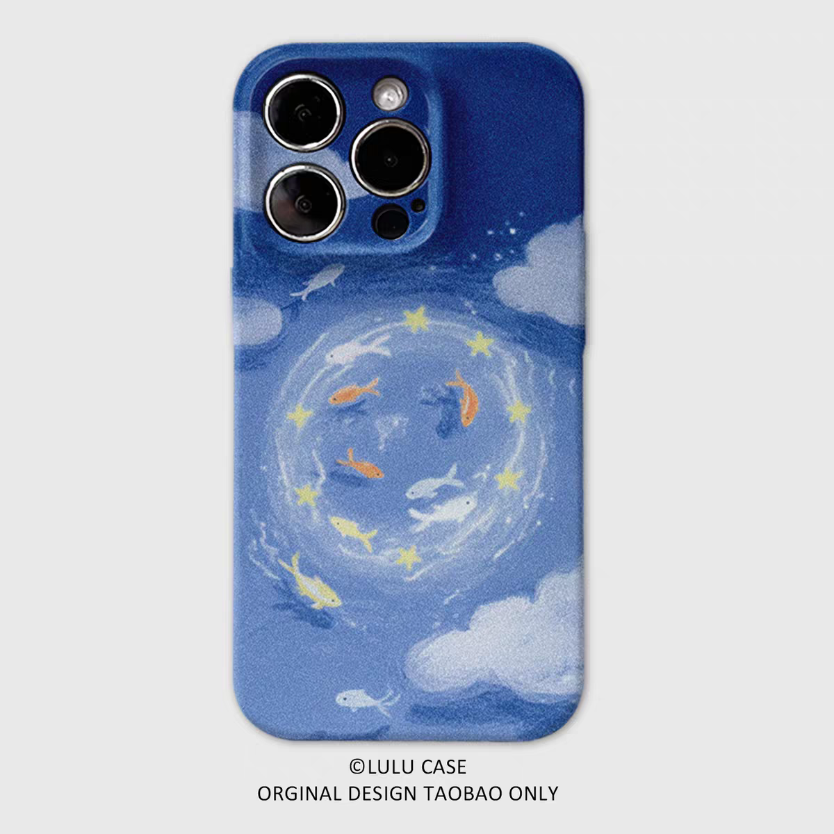 ins云海星鱼嬉戏适用iPhone16promax苹果17小米15mate70华为p80nova荣耀400菲林手机壳opporeno一加vivox200