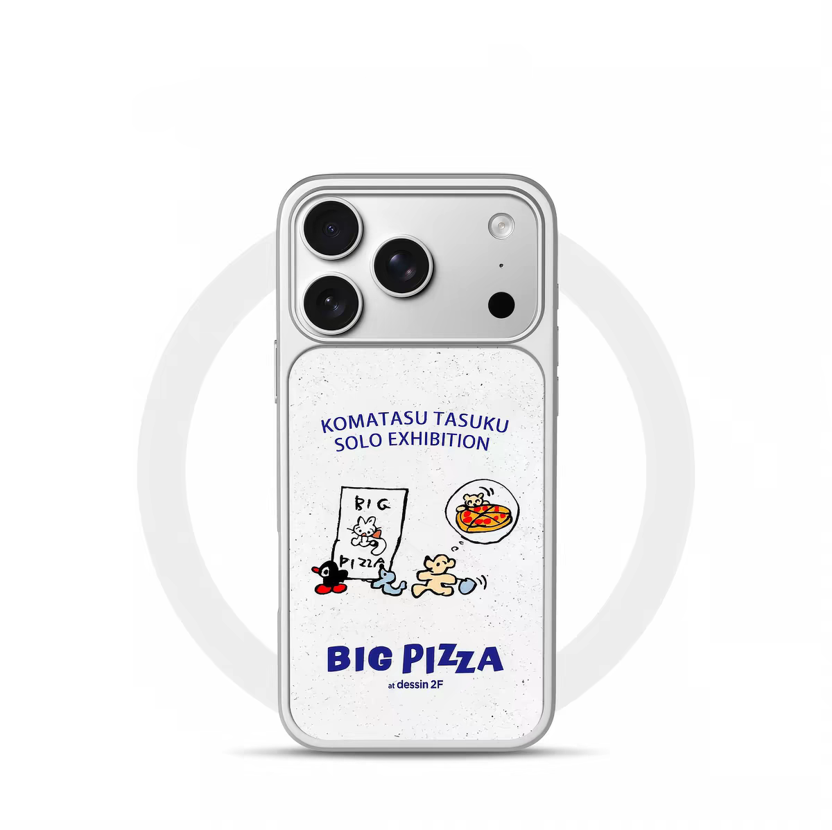 ins风我要吃披萨电镀银黑边适用苹果iPhone17promax手机壳16pro小米15Pro保护套华为mate80P70三星S23软壳