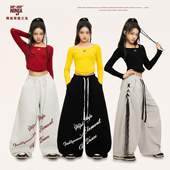 套装 尼恩家儿童街舞波浪长袖 上衣女童氛围感爵士舞表演出服运动裤