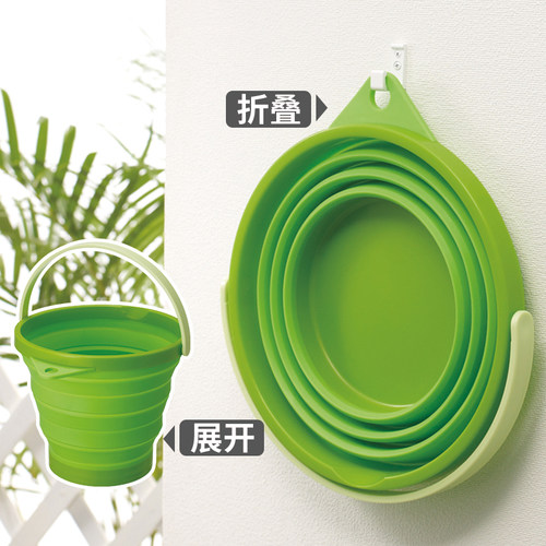 日本进口iseto硅胶可折叠水桶