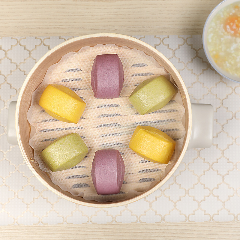 大号蒸笼布日本一次性蒸包子馒头垫布蒸锅圆形不粘油2026年