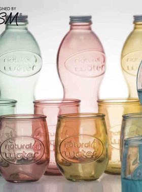 西班牙进口VSM随手杯玻璃杯洗漱杯水杯果汁杯透明加厚牛奶可乐杯