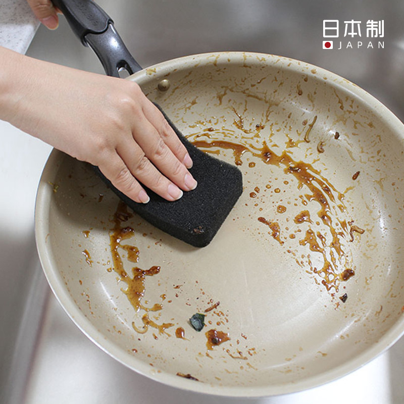 日本专洗不粘锅清洁海绵百洁布图片