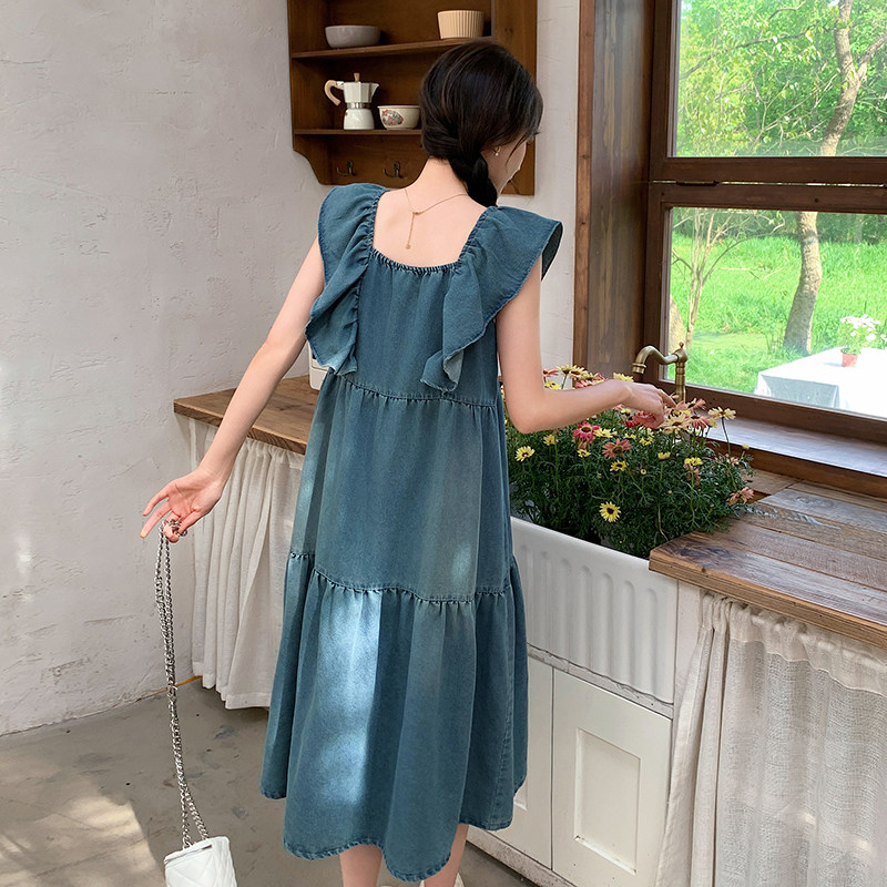 2026夏季新款法式飞飞袖牛仔连衣裙8157-P120-K178,女装连衣裙,浙宝115
