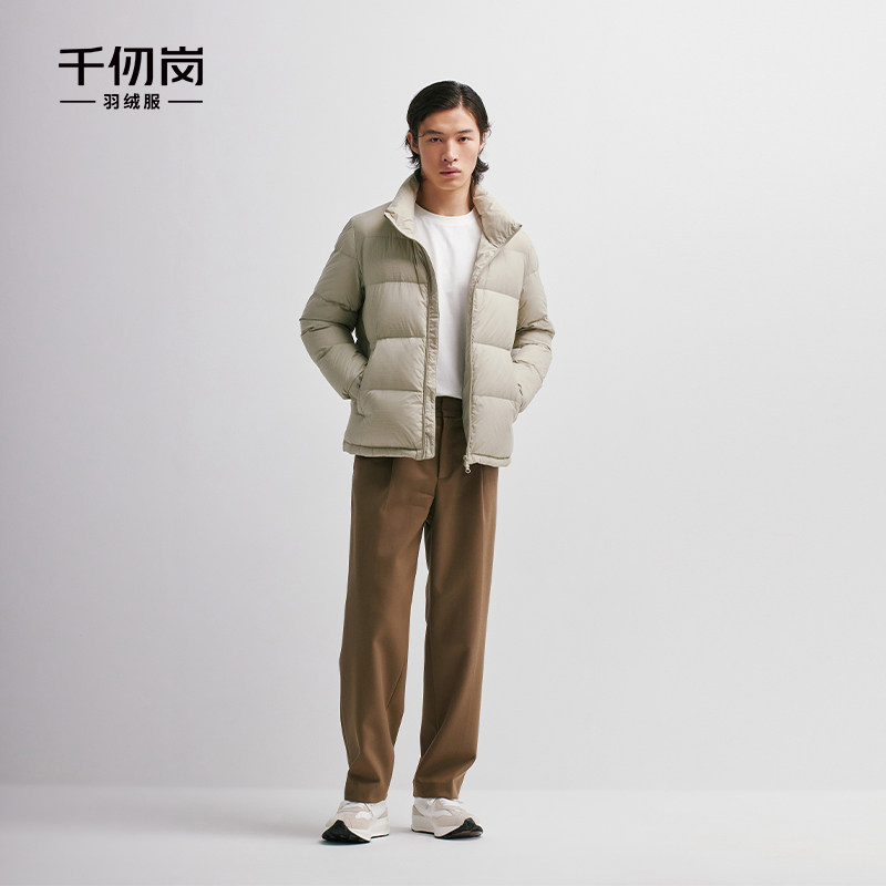 千仞岗男士面包短款羽绒服